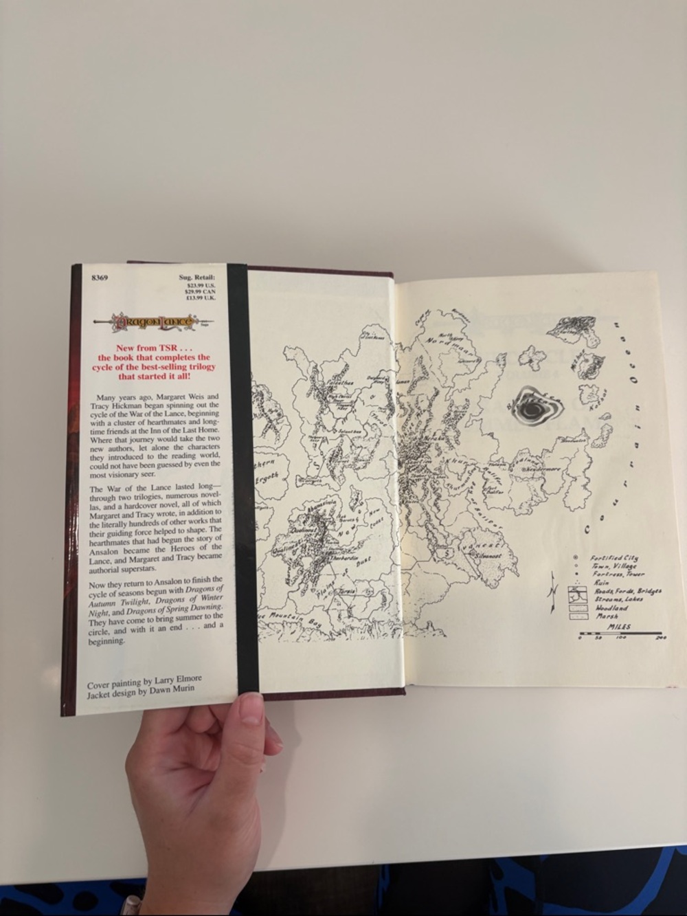 Dragonlance 'Dragons of Summer Flame' hardcover book - Red Fantasy Illustration - Picture 4 of 8
